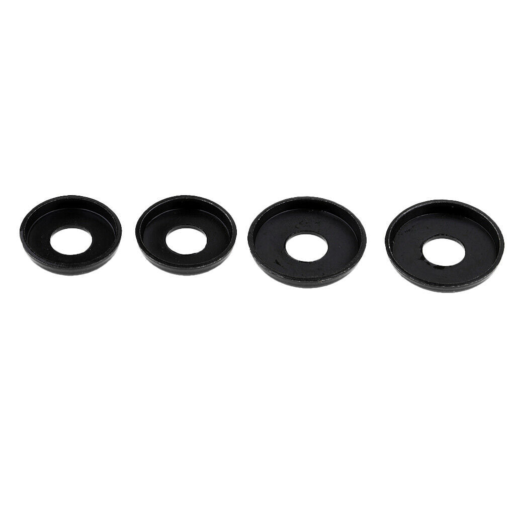 2 pairs of skateboard longboard replacement cups, black