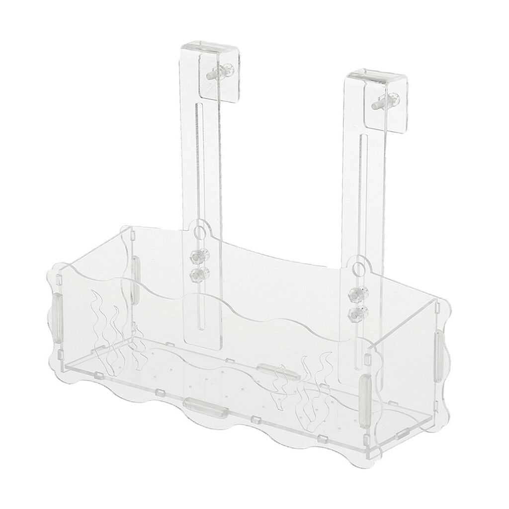 Acrylic Aquatic Plant Cup Pot Holder Aquarium Tank Live Plant Glass Pot