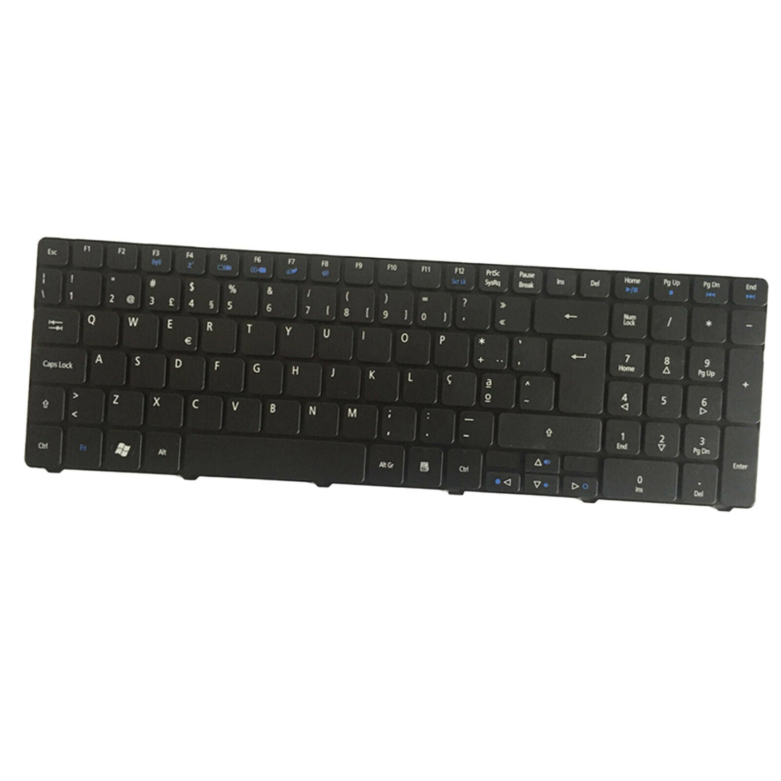 New Plastic Laptop Full Keyboard Portuguese Replace Black for Acer AS5741G