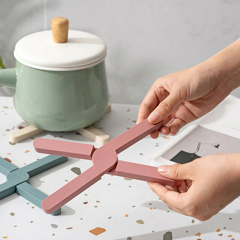 Silicone Heat Resistant Pad Foldable Non-Slip Pot Pan Mat Table Placemat Dish