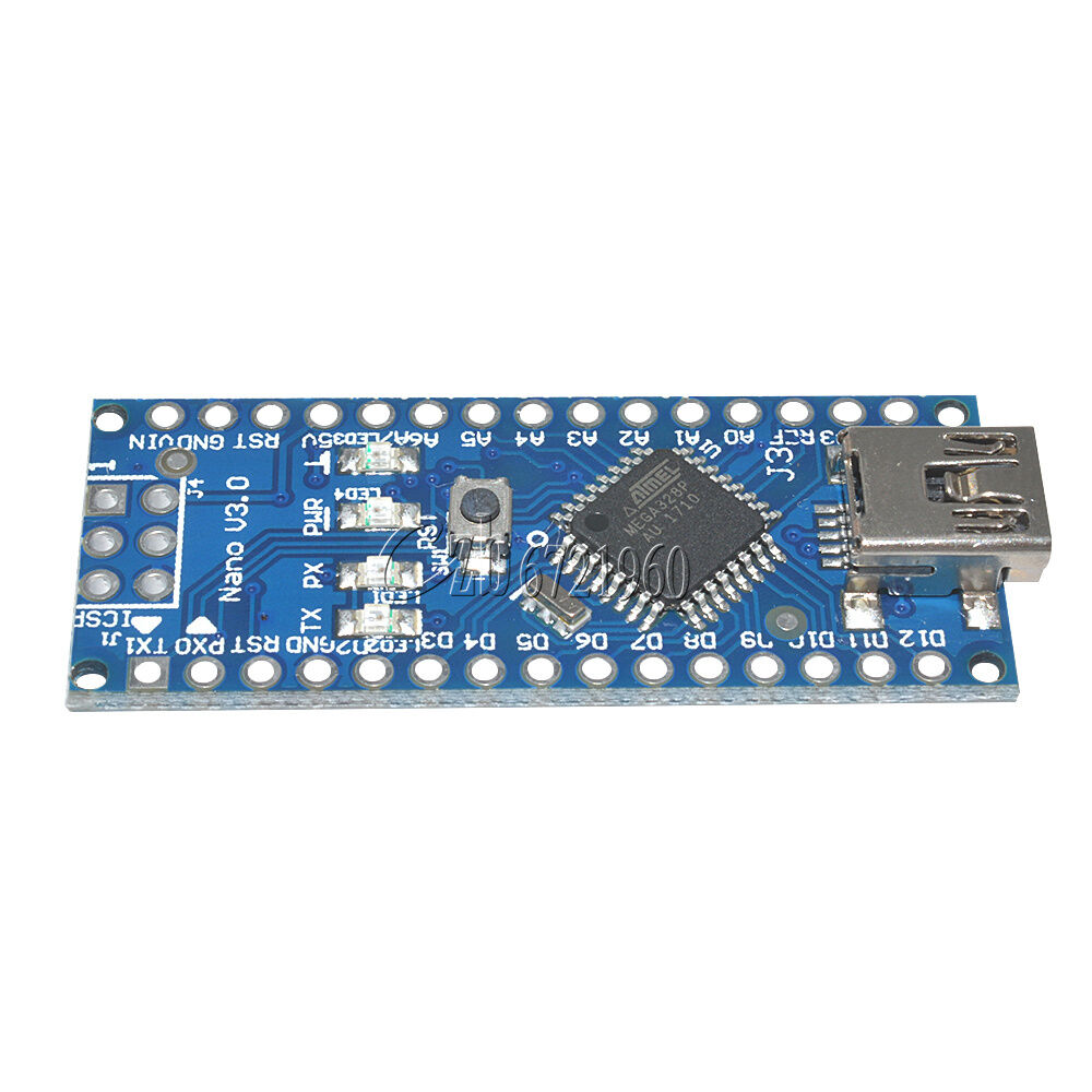 2PCS Nano V3.0 Mini USB ATmega328 5V 16M Micro-controller FT232 for Arduino