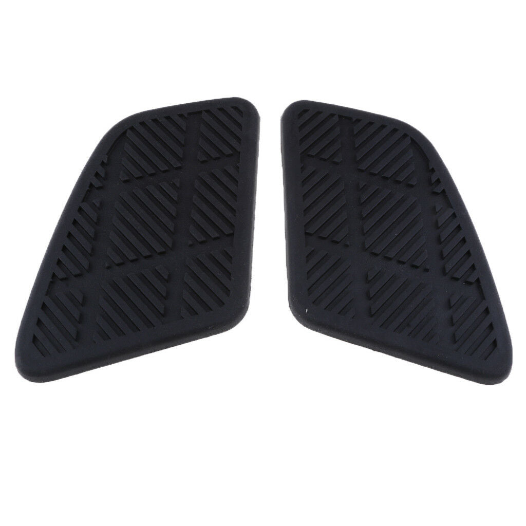 2Pcs Motorcycle Square Fuel Tank Traction Pads Gas Pad Knee Grip Protectors