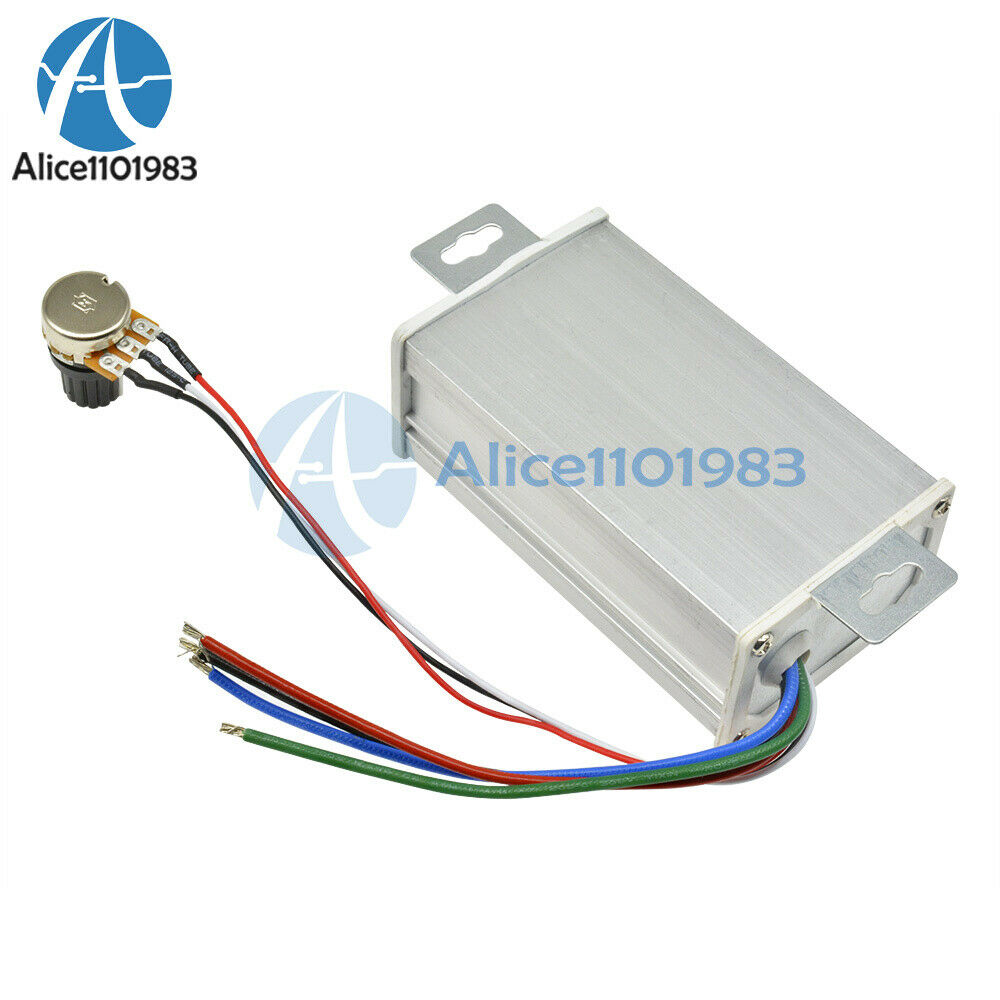 DC 9-60V 20A PWM Motor Stepless Speed Controller Switch Reversible Pulse Driver