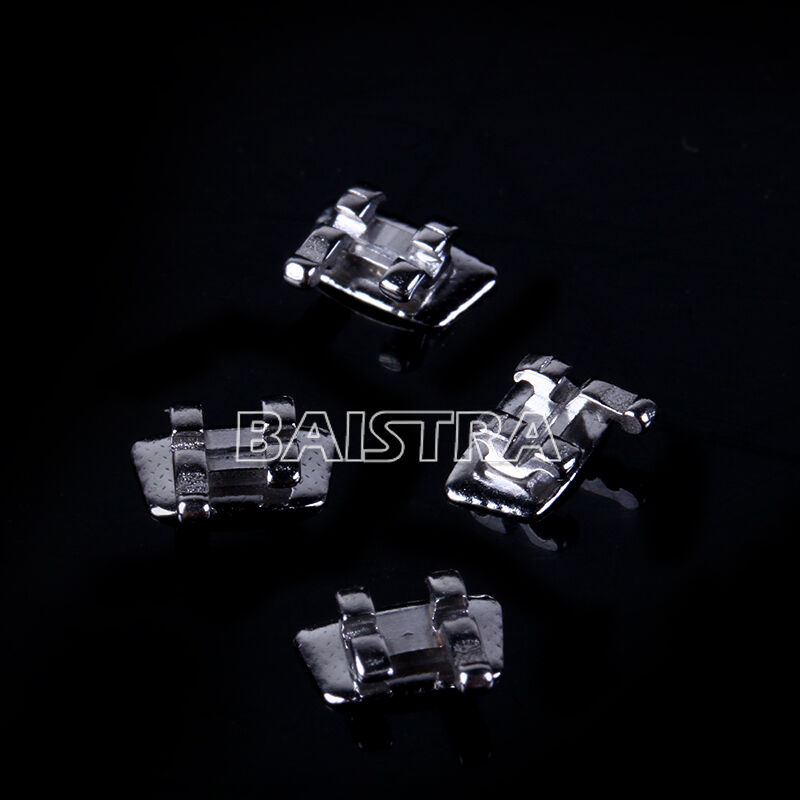 200 X Orthodontic Dental Wide Bracket Braces 1st Molar Bondable Roth 022 & Hooks