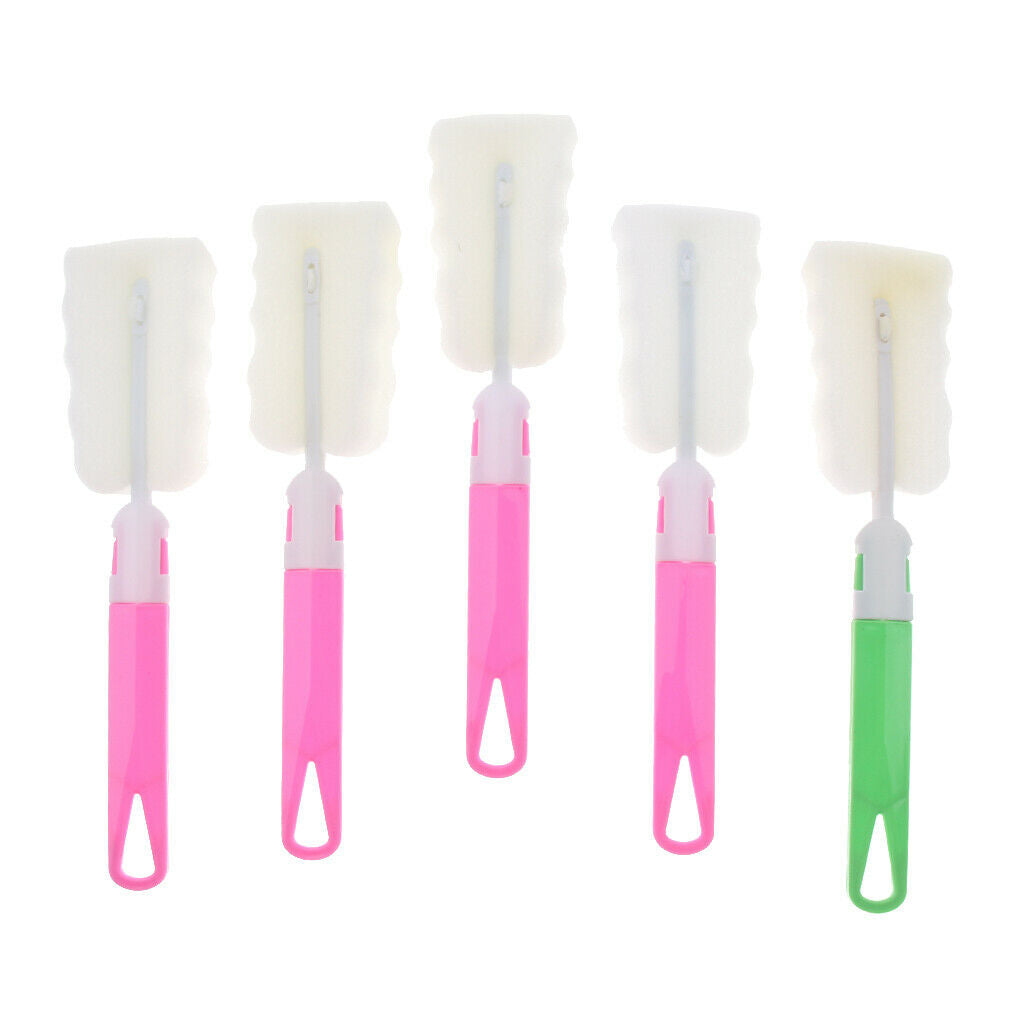 5pcs Brush Durable Brush Sponge Brush Cleaning Brush For Cups