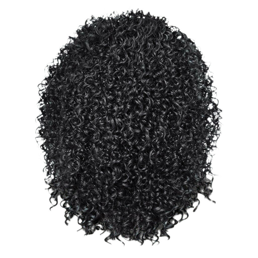 Beauty Short Curly Wigs for Black Women Synthetic Hair Blonde And Brown Wig