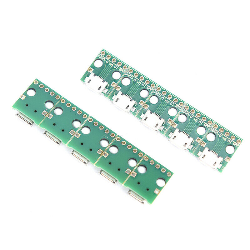 10 Pcs Mini MICRO USB to DIP Adapter 5Pin Female Connector PCB Converter Boa. SJ