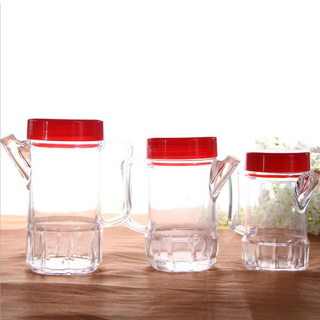 2 Piece Oil Vinegar Crusher Acrylic Bottles with