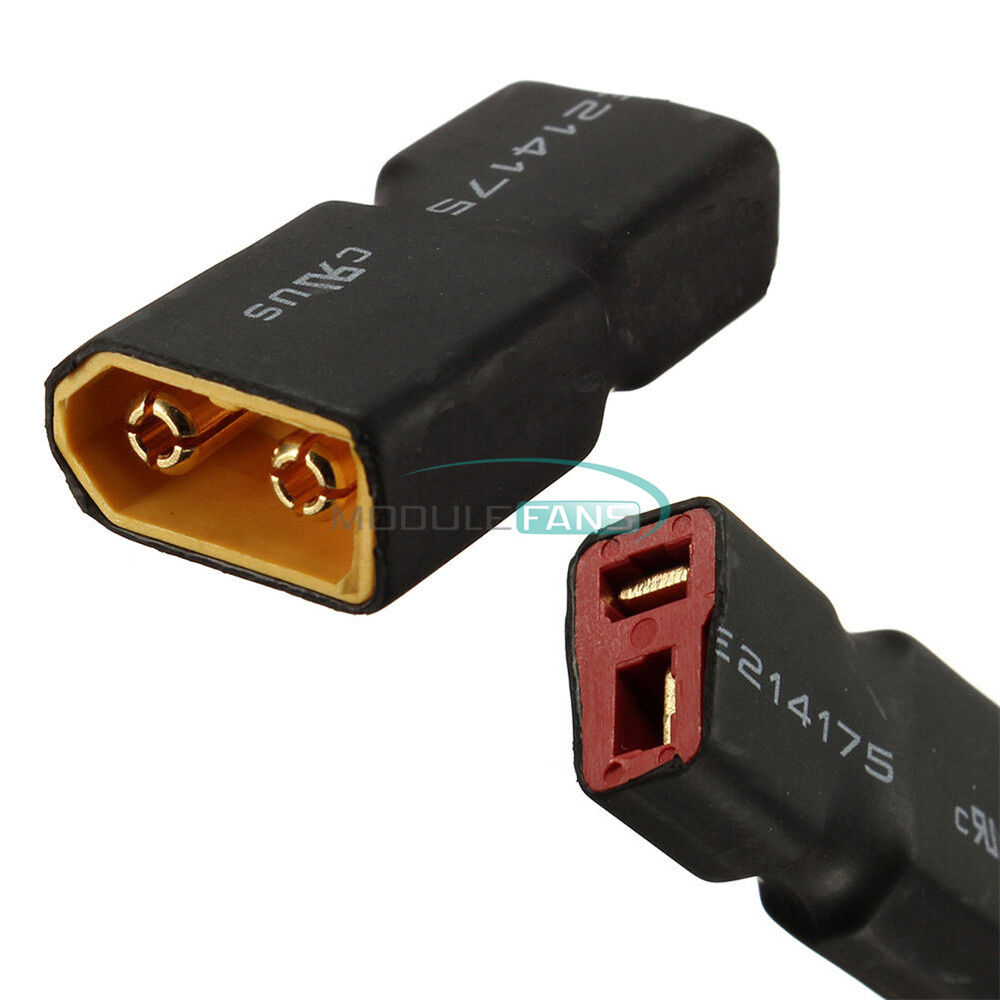 RC XT60 Male To Deans Plug Female T Connector Adapter Car Plane Lipo Battery New