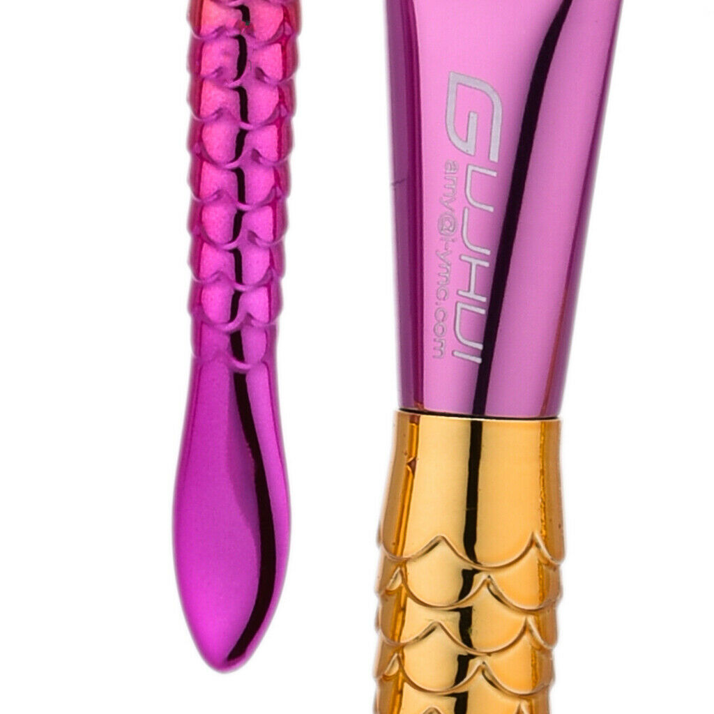 5 Pieces Beauty Mermaid Make Up Brushes Powder Foundation Eyebrow Blush Tool