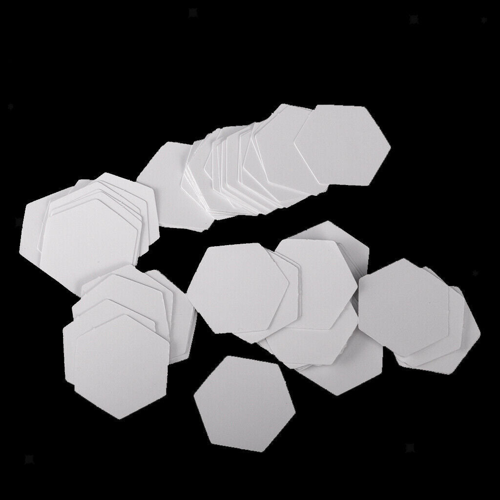100x White Paper Quilting Templates Patchwork Template 26mm DIY Supplies
