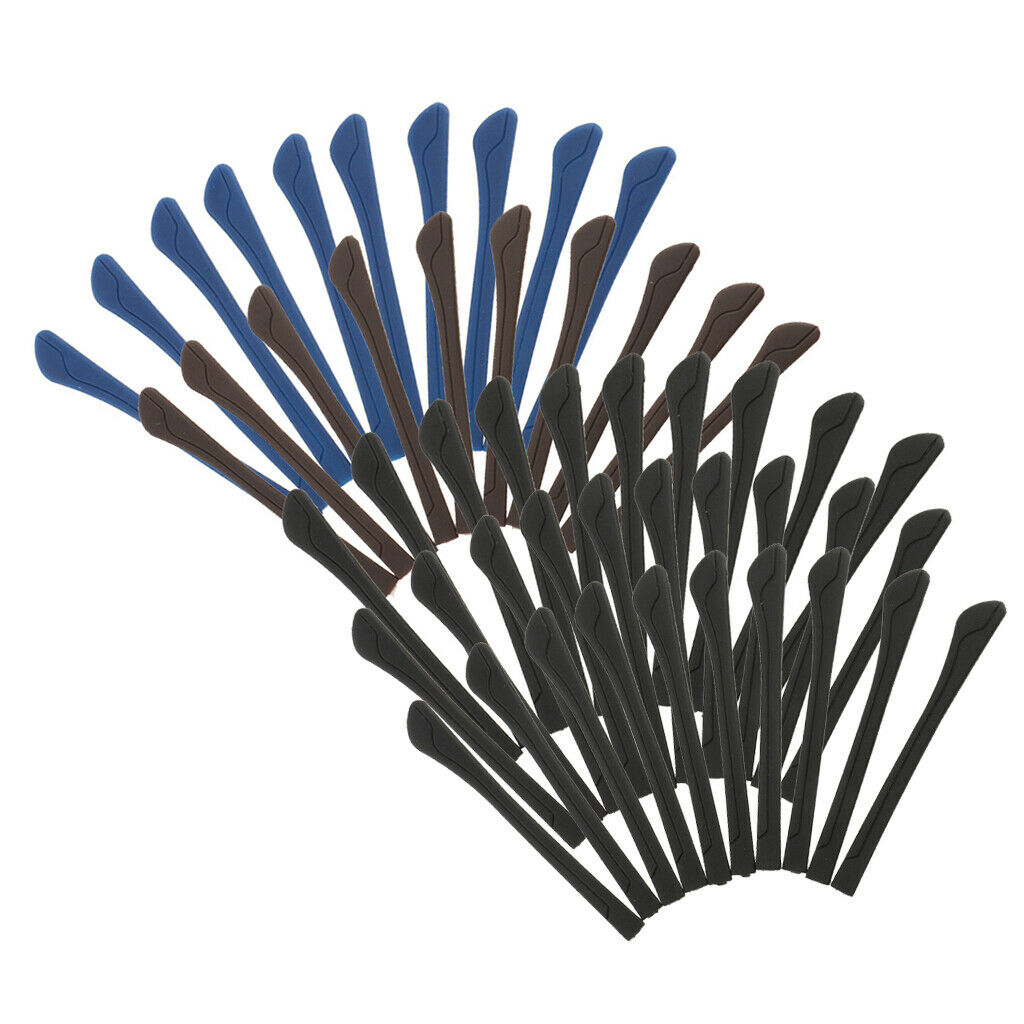 50 Pieces Eyeglasses, Temple End Tips, Ear Sock Tubes, PVC Replacement Sleeve