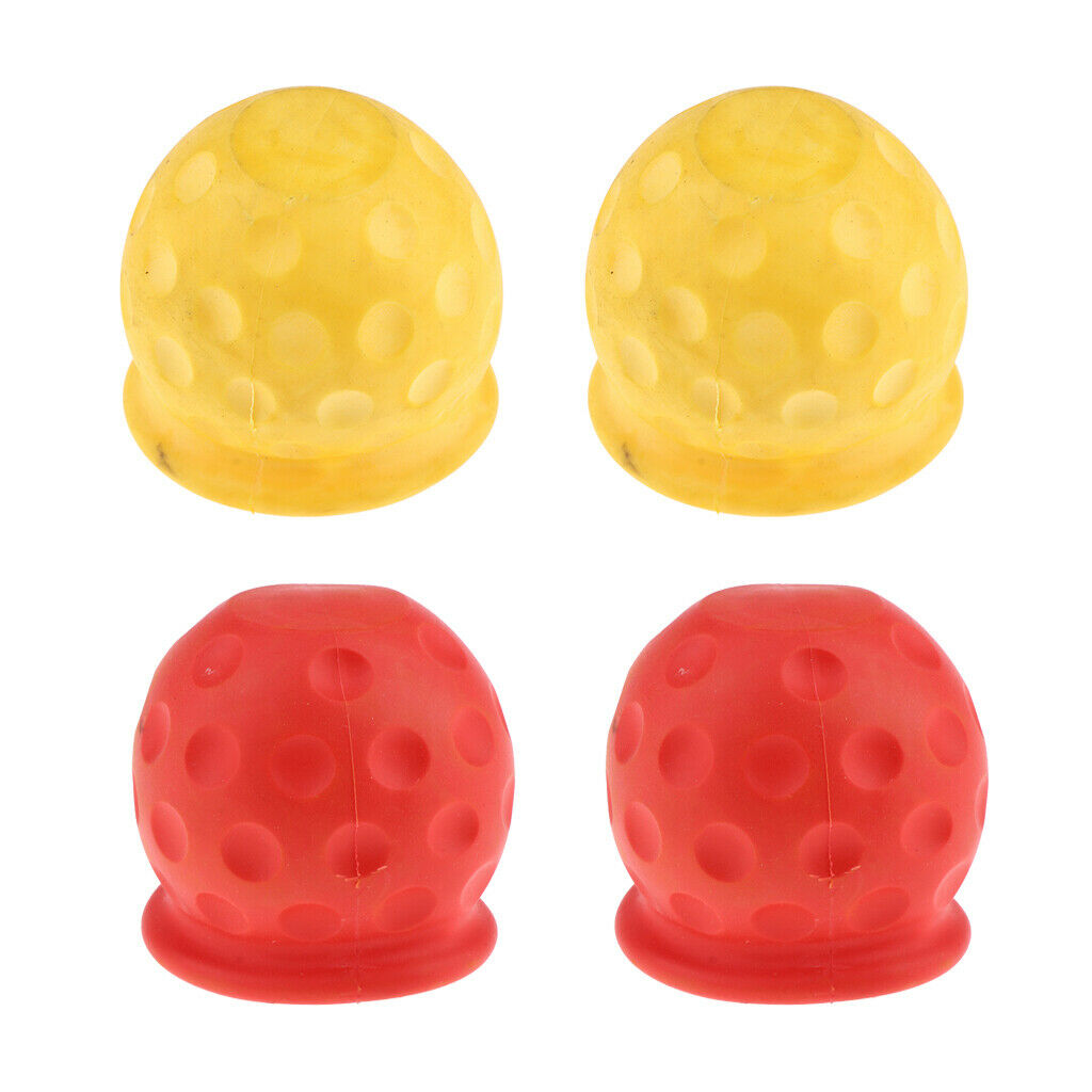 Set of 4 Universal 50mm Tow Bar Ball Cover Cap Caravan Trailer Protect new