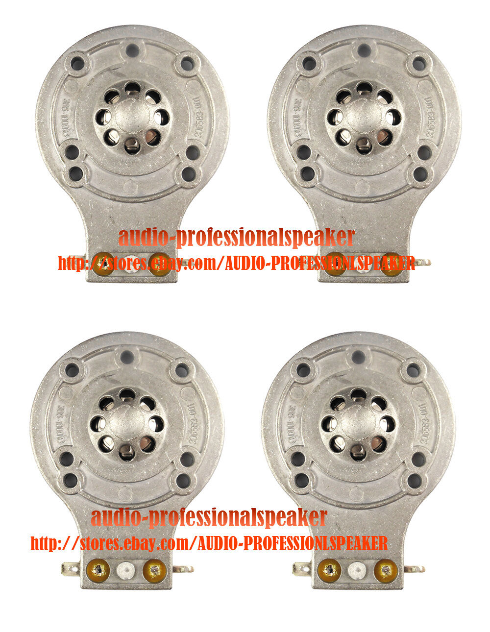 4PCS Metal Replacement Diaphragm For JBL 2412 JRX SF and TR Series 2412H-1 2412H