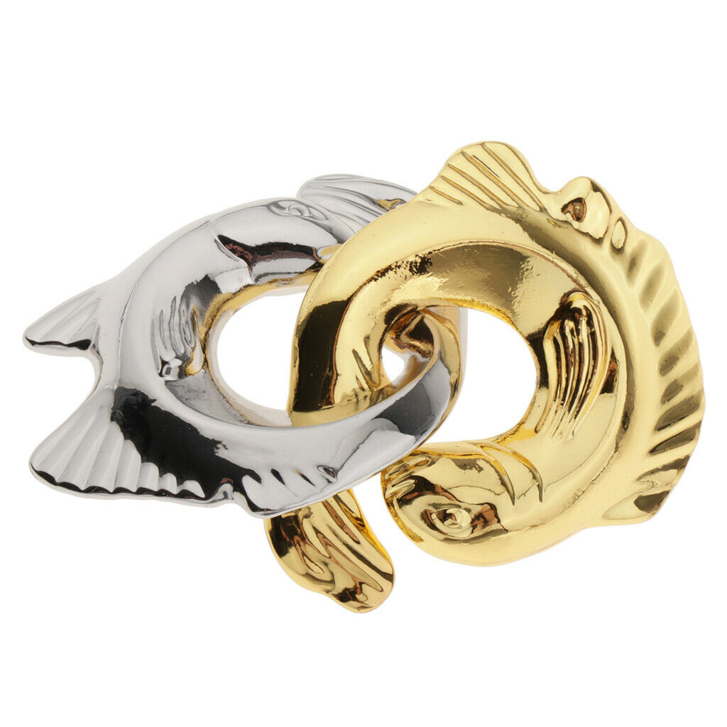 Zinc Alloy Fish Shape Interlock Brain Teaser Puzzles Jigsaw Games Mind Toys Gift