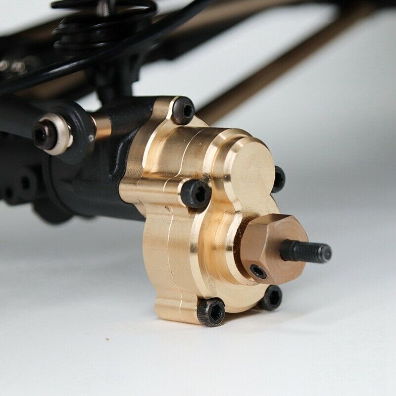 2Pcs Brass Front Rear Outer Portal Drive Housing Cover for YK4102 YK4103 YK408K4