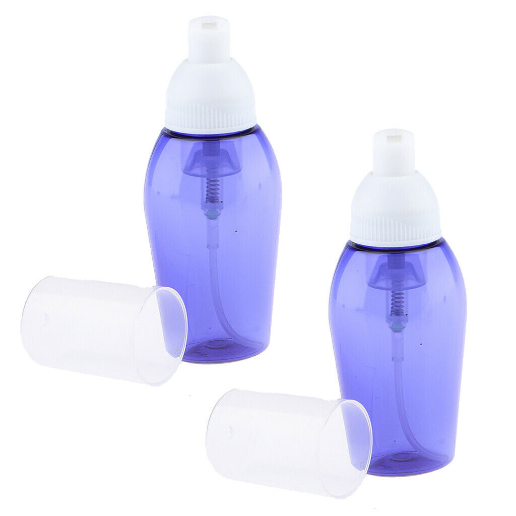 2 Pieces Foam Bottle Cosmetic Liquid Dispenser Soap Tube 80ml
