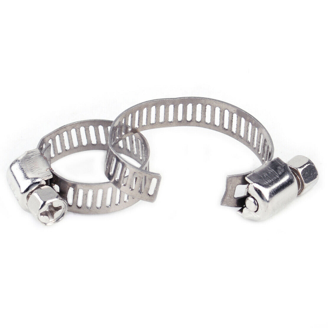 20x 1/2"-3/4" Adjustable Stainless Steel Drive Hose Clamp Clip Fuel Line Worm An