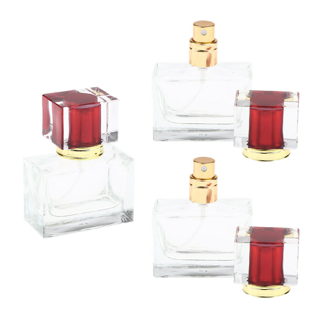 3 Packs Refillable Perfume Spray Bottles Sample Container f/ Office Girl's
