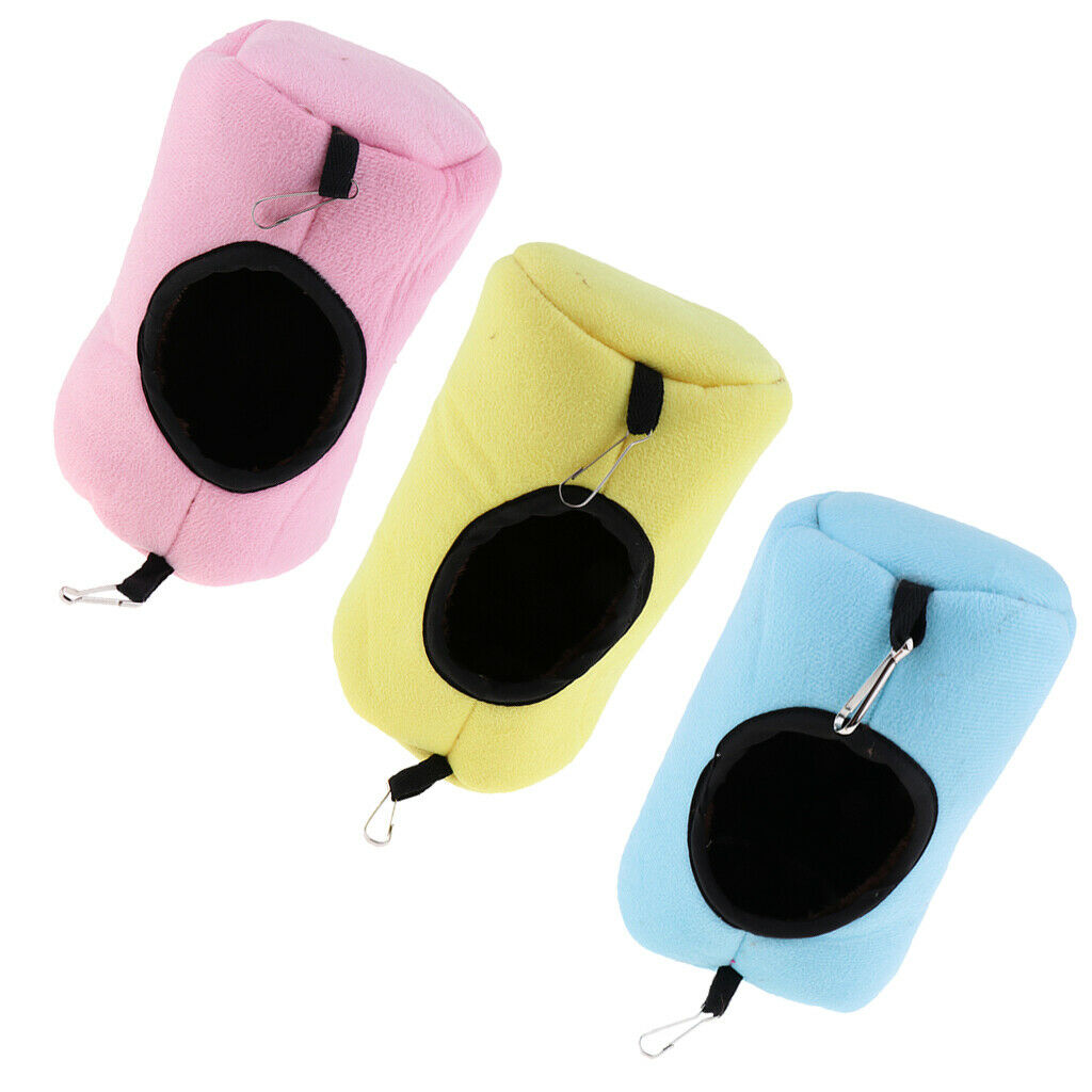 3 Set Chinchilla Hedgehog Bed Accessories Cage Toys Pet Ferret Rat Habitat House