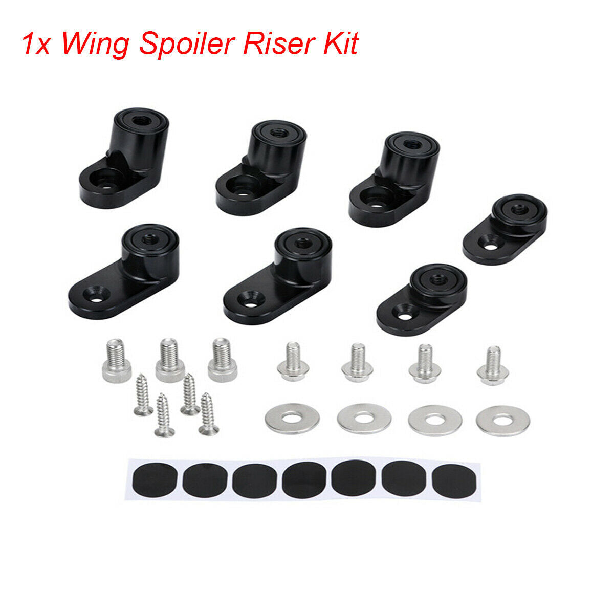 For Ford Focus ST T-6061 13-inch Aluminum Black Car Rear Wing Spoiler Lift Kit