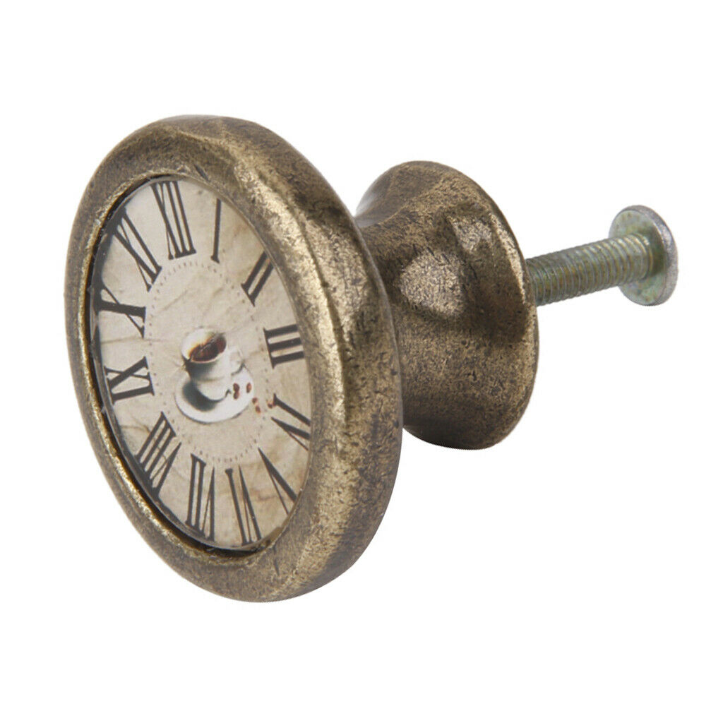 Brass Wardrobe Cabinet Pull Knob Zinc Alloy Furniture Hardware 36mm Dia 02 Decor