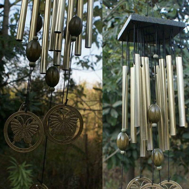1 X Large Wind Chimes Bells Copper Tubes Outdoor Yard Garden Home Decor Ornament