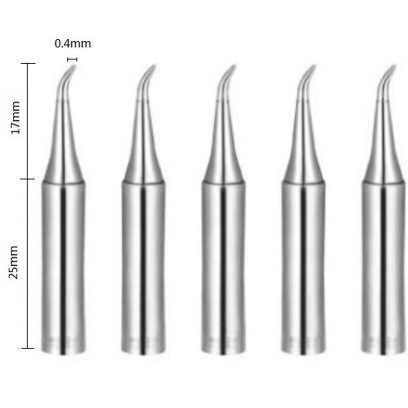 Solde Iron Tips 4mm x 6.5mm Curve Tip Edge Replacement for Solder Station Tip O4