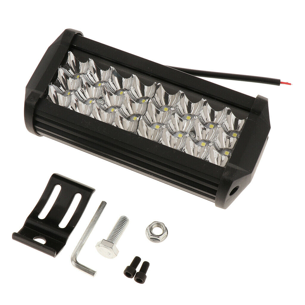 7" 72W 6000K 360LM LED Light Bar Driving Lights LED Work Lights Waterproof