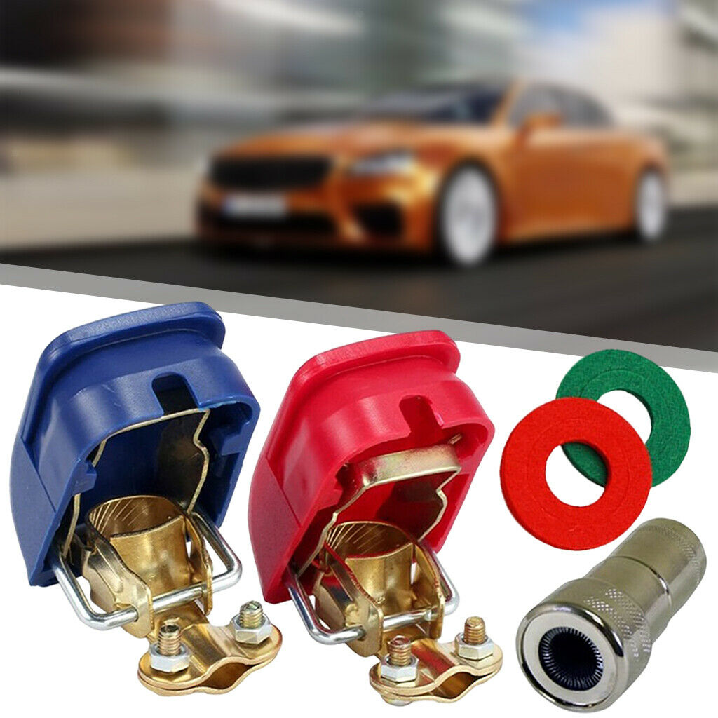 Battery Clamps 12V Minus Plus For Cars Caravan Marine Set B