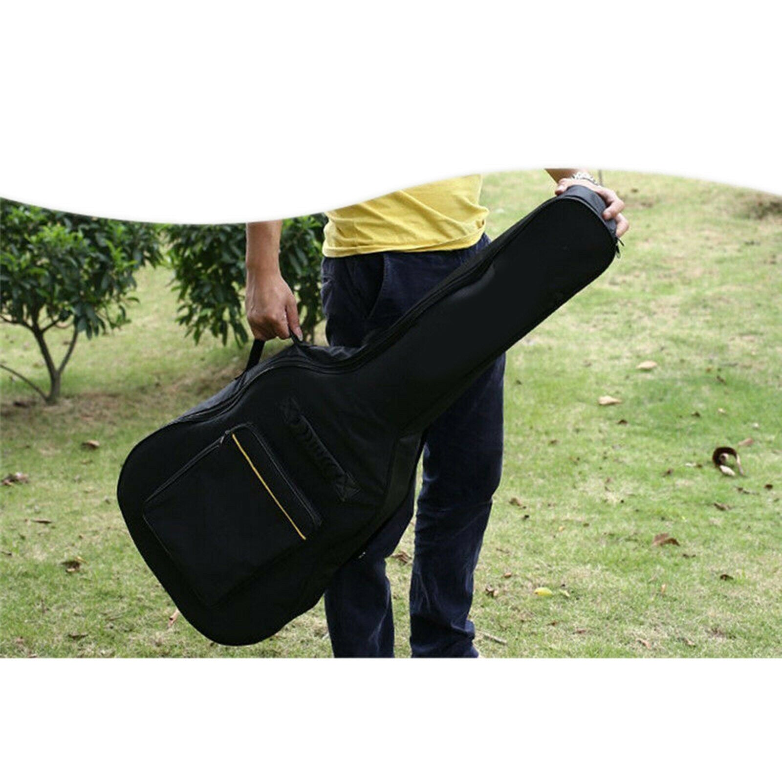 Acoustic /Electric Guitar Bag Padded Electric Guitar Gig Bag Case Padding Dual