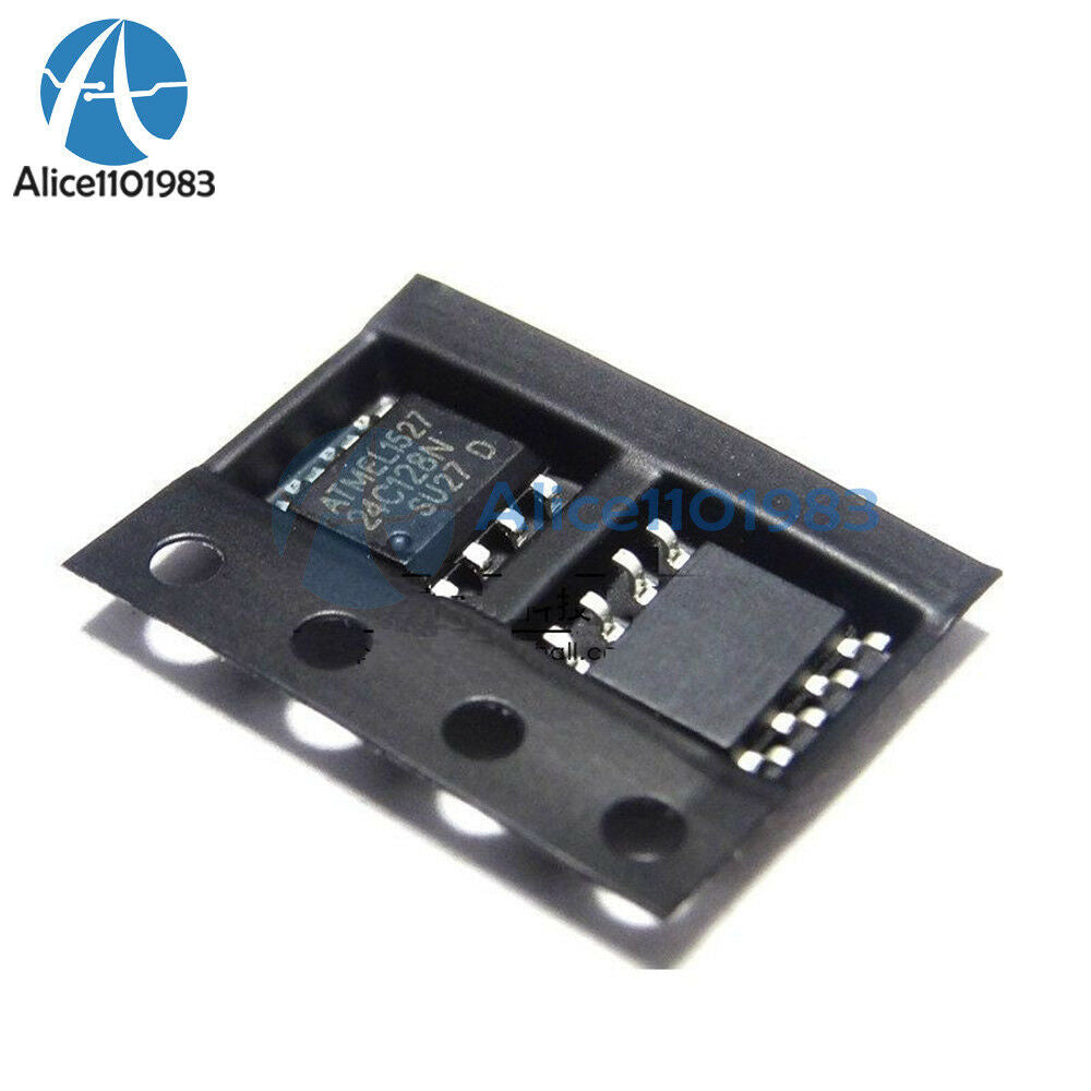 10PCS AT24C128 SOP8 24C128 IC EEPROM 128KBIT 1MHZ
