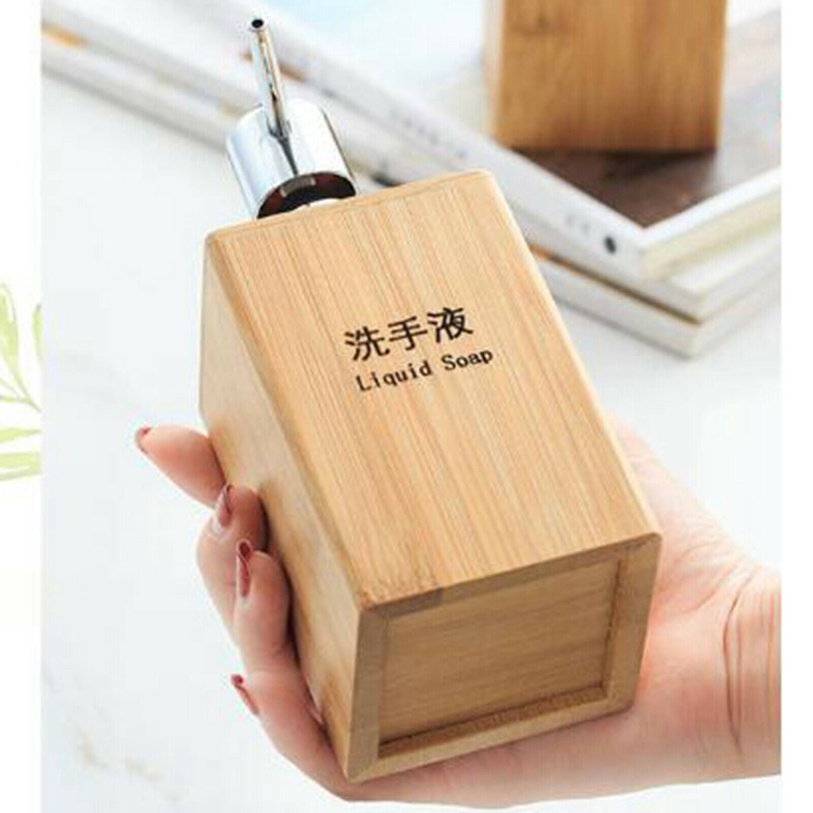 220ML Empty Soap Dispenser Bathroom Countertop Pump Bottles Container Travel