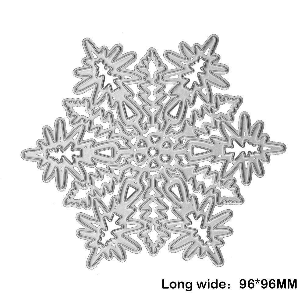 Heart Snowflake Cutting Dies Scrapbook Embossing DIY Paper Card (6.8cm)