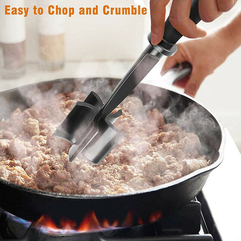Professional Ground Meat Chopper Plastic Beef Potato Fruit Food Masher Grind SJ