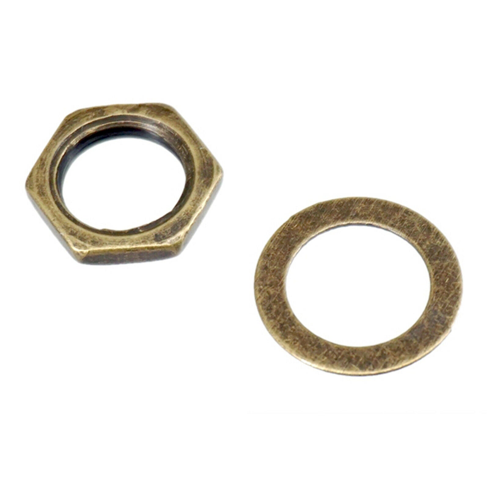 10PCS 3/8'' Guitar Bass Socket Nuts Lock Washer for Electric Guitar Bass