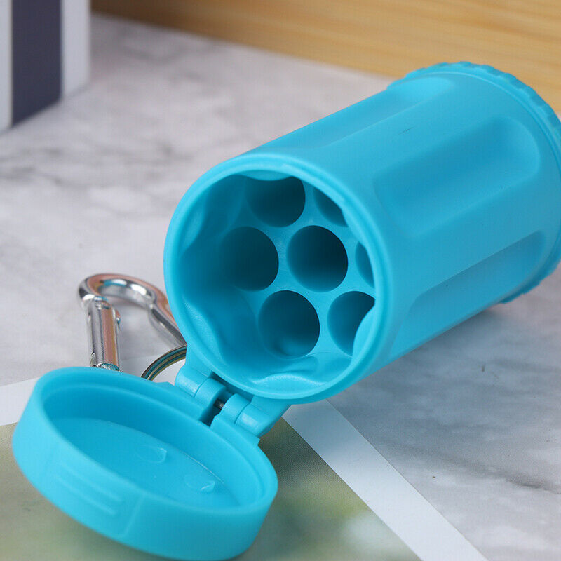 Universal Mini Ashtray 7 Holes Pocket Ashtray with Cover Key Chain Access.l8