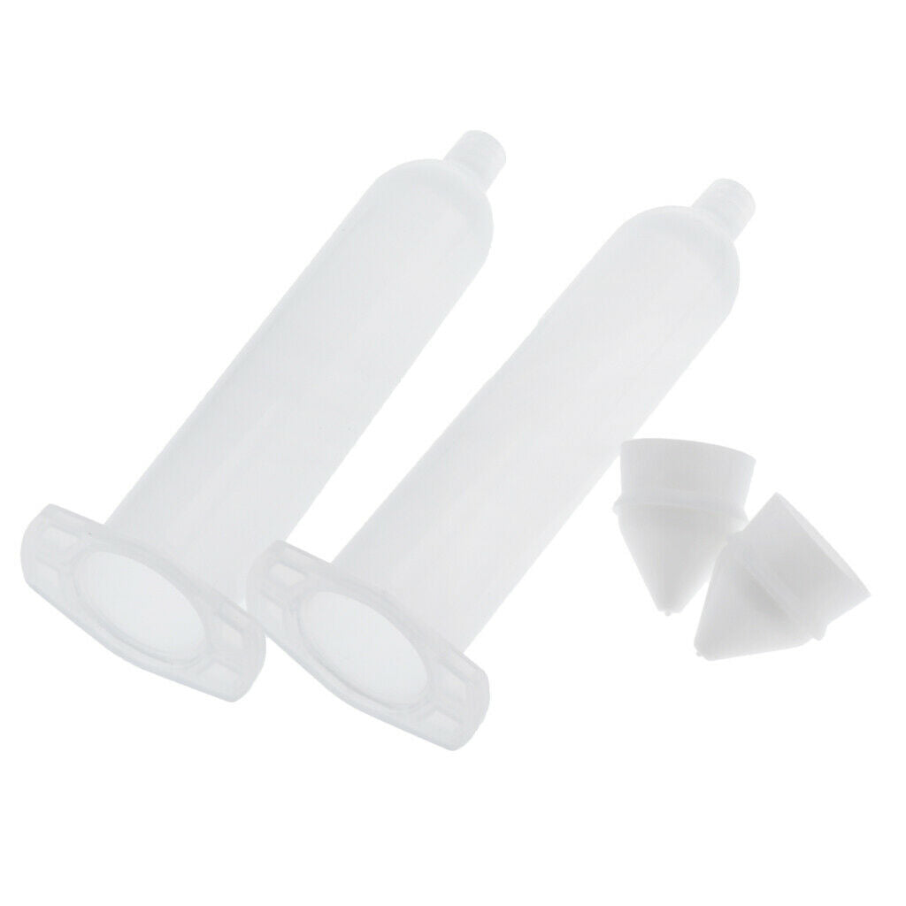 2pcs 30cc Dispenser Barrel Adhesive Dispenser for Scientific Labs Refilling