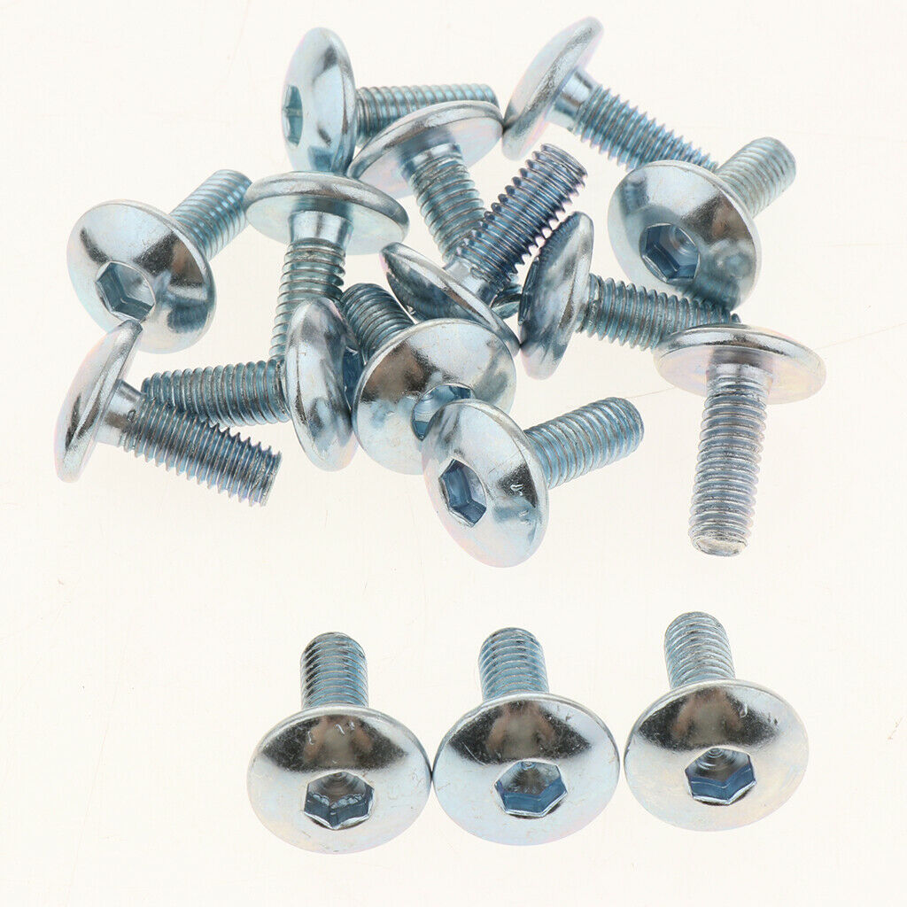 Set of 16 Motorcycle Fender Bolts Washer Nuts Screws Kit