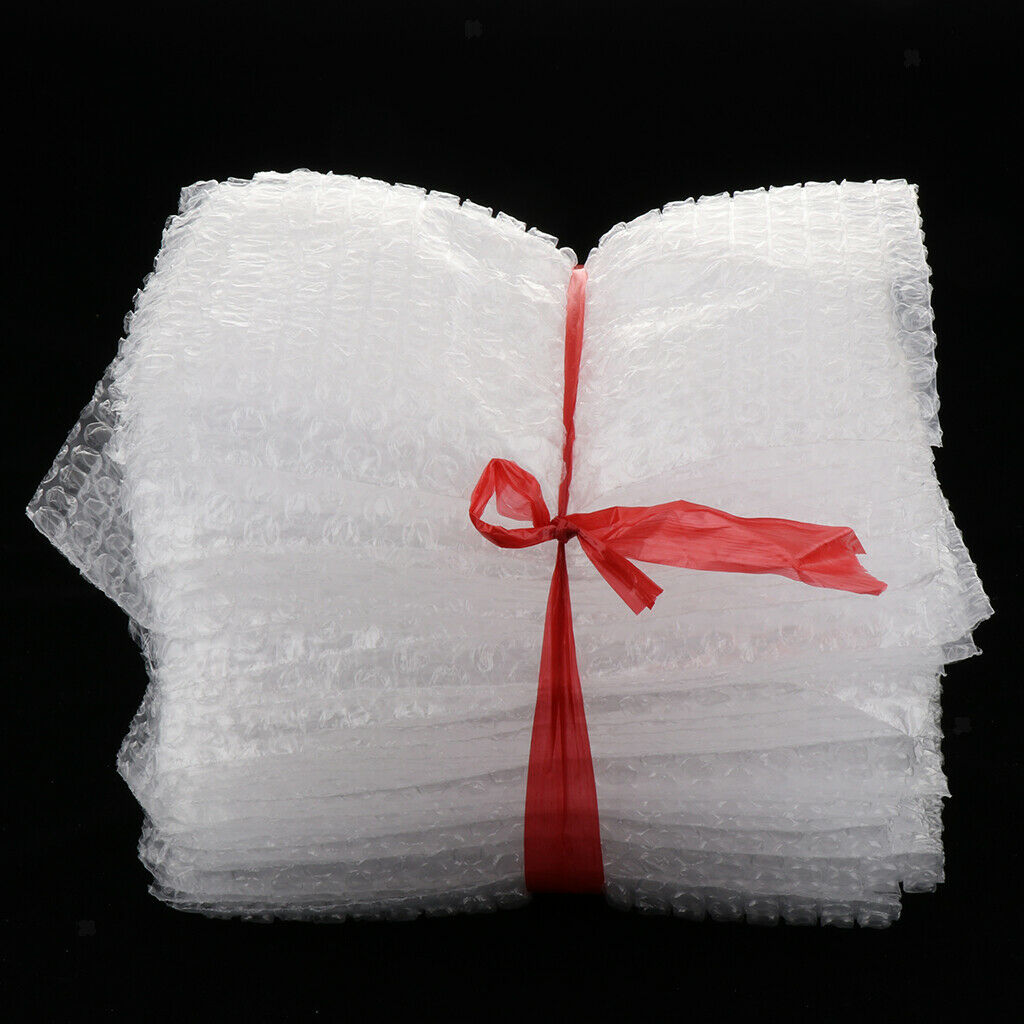Pack of 50, Bubble Out Pouches Bags Wrap Cushioning Clear  20x25cm