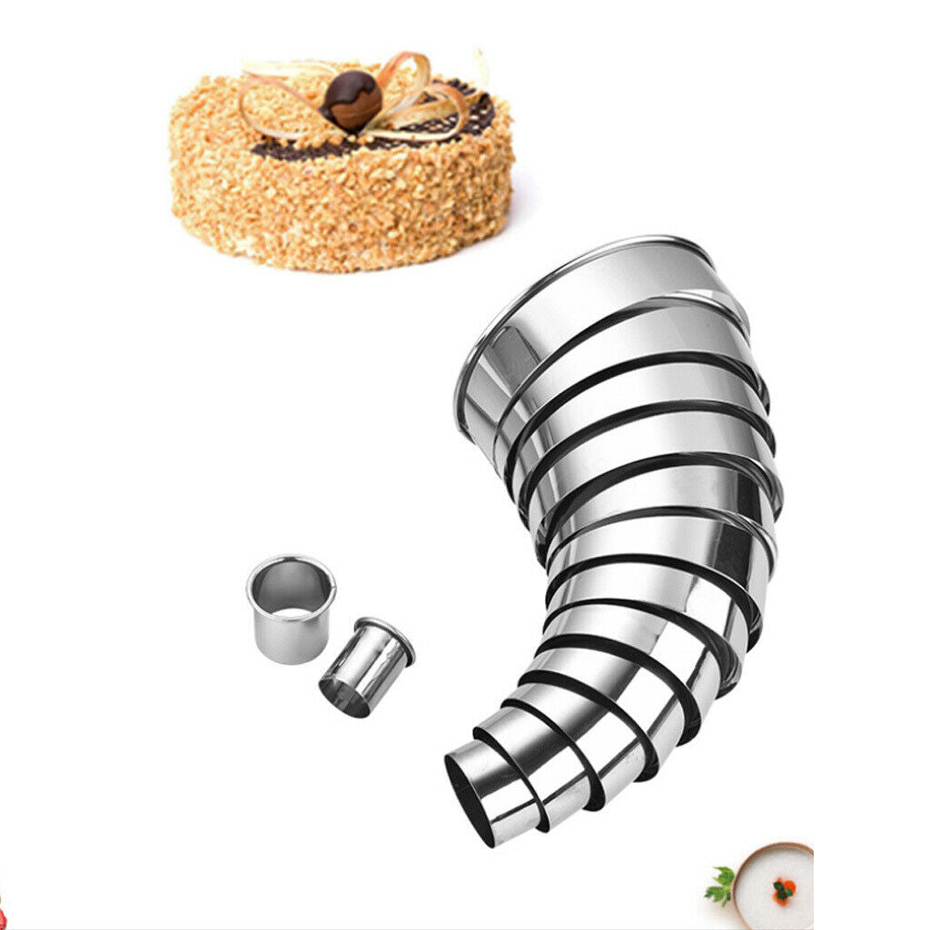 Stainless Round Cookie Biscuit Cutter Kit 14 Pieces For Fruits Veggies