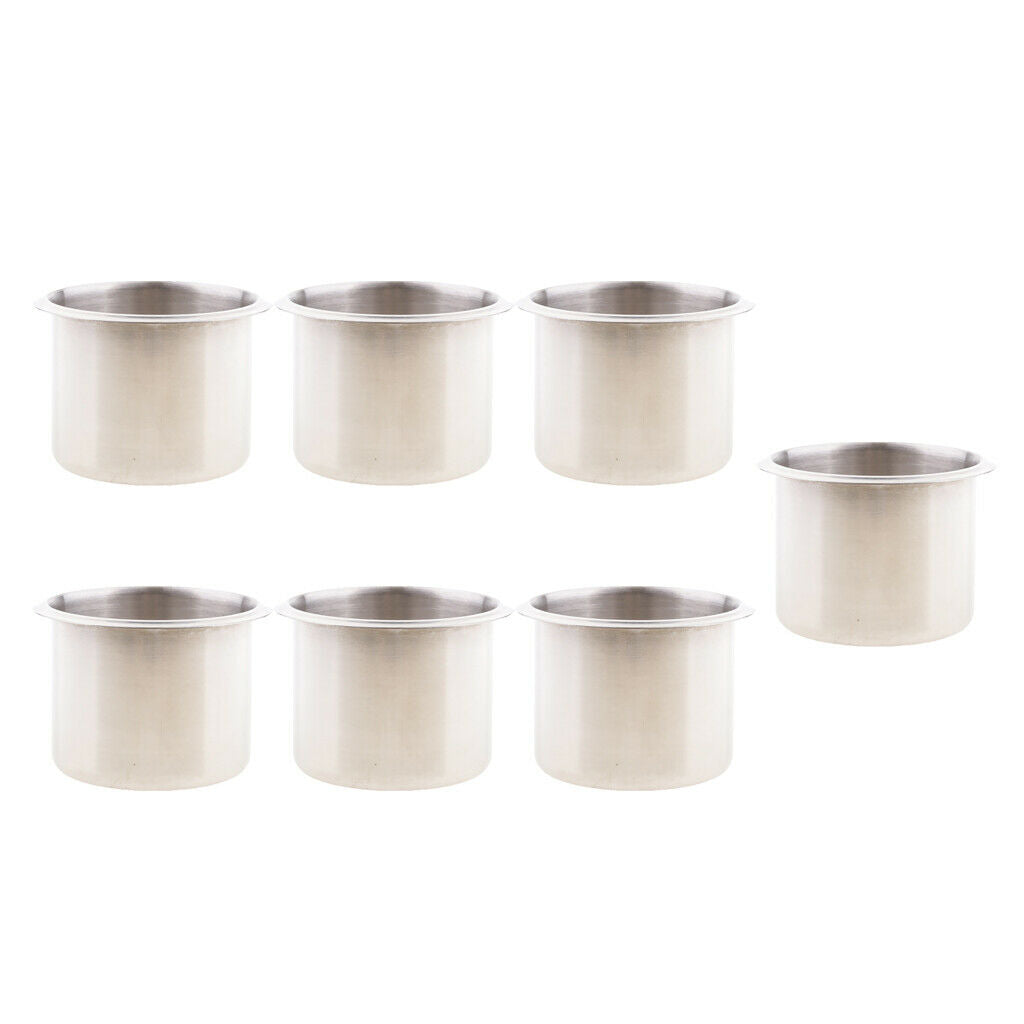 7 Pieces Chrome Cup Drink Holder for Boat Truck Marine Motorhome Trailer
