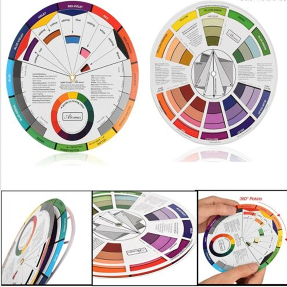 Color Mixing Blending Guide Wheel For Microblading Painting Crafts DIY