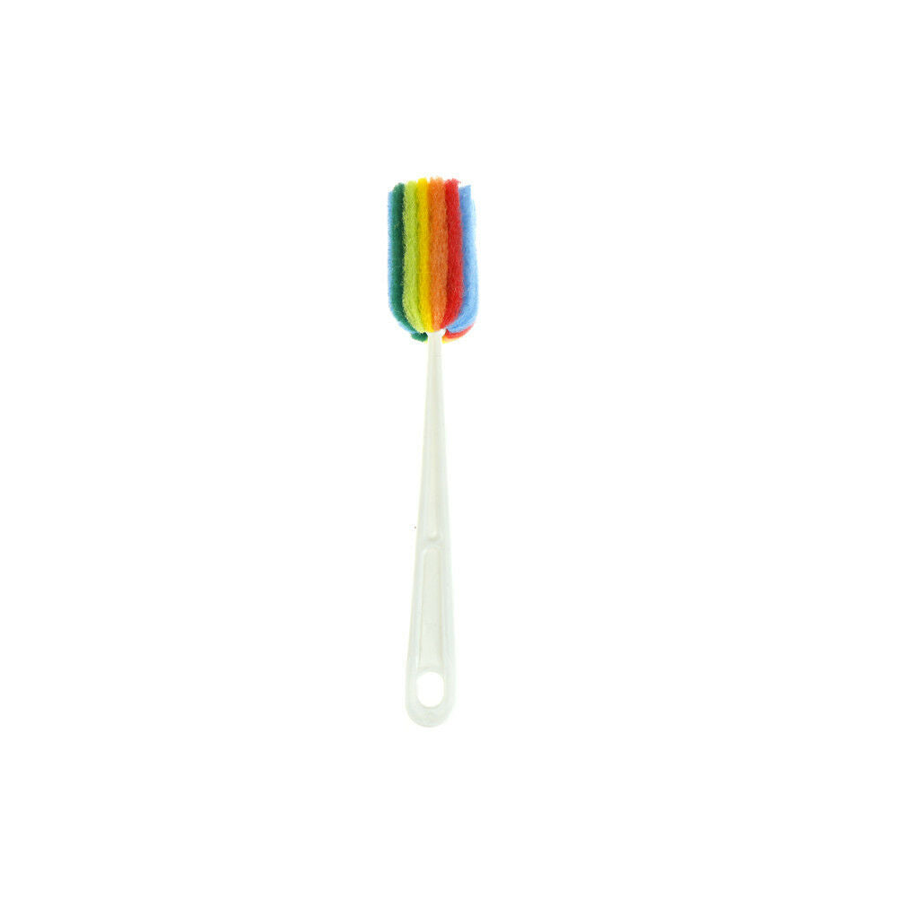 Rainbow Long Handle Easy Cup Brush Sponge Cleaner Cleaning Brush Bottle_S.l8