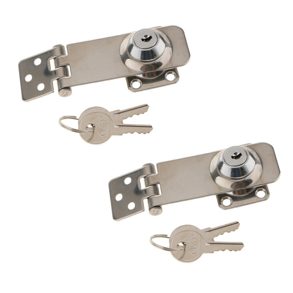 2pcs Hasp Lock 316 Stainless steel Safety lock Marine Hardware Boat Parts