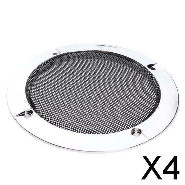 4X Universal Car Home 4 inch Metal Subwoofer Speaker Grille Cover Case