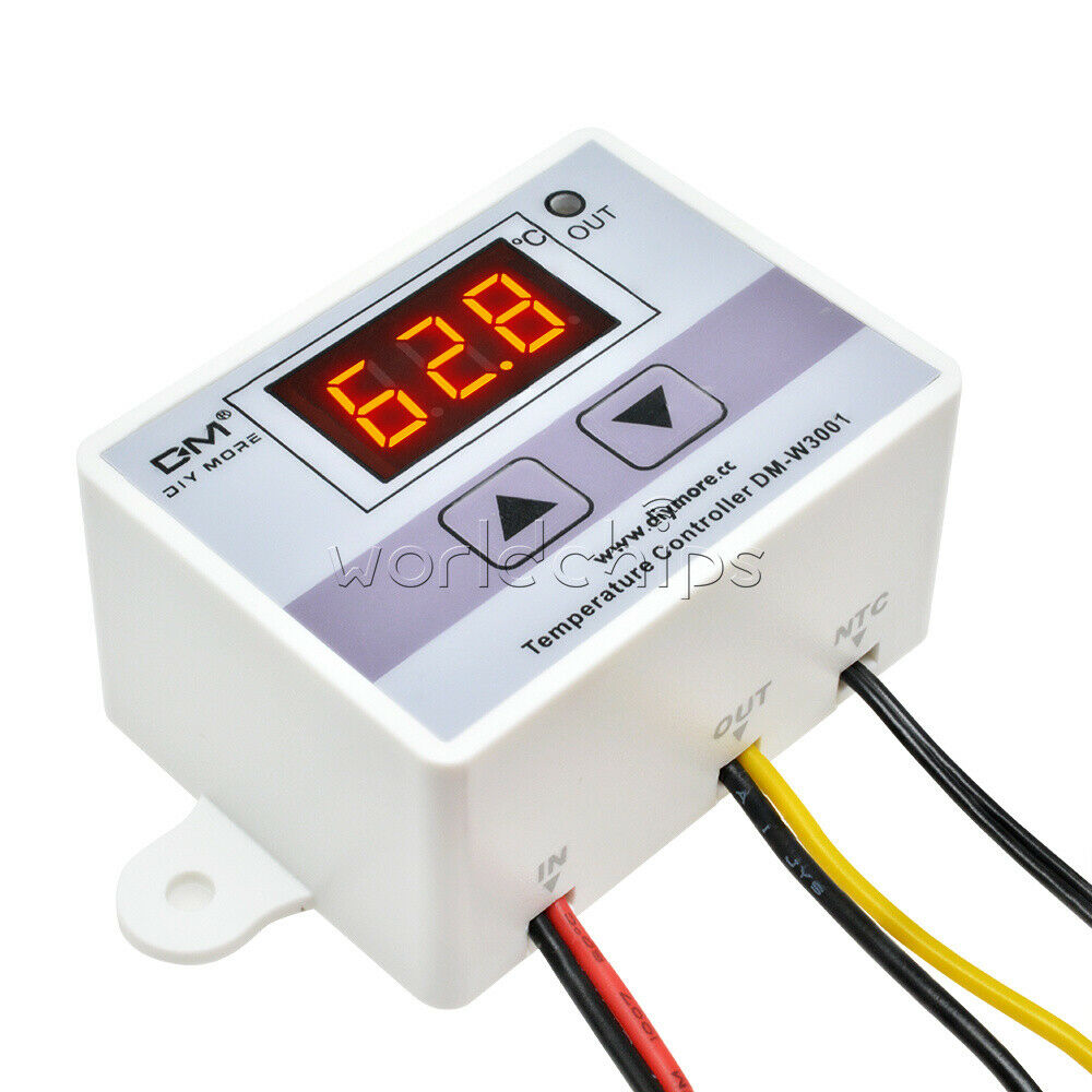 AC 220V w3001 LED Temperature Controller 10A Thermostat Control Switch Probe
