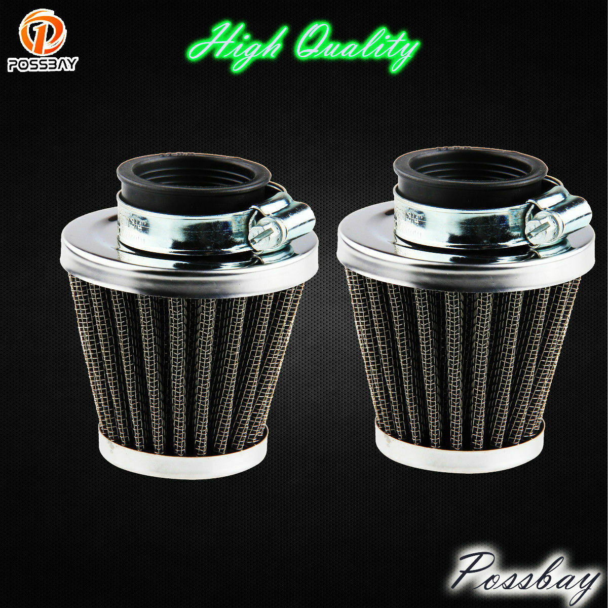 45/46/47mm Air Filter Pod Intake Cleaner for Kawasaki Suzuki Yamaha Sym Kymco
