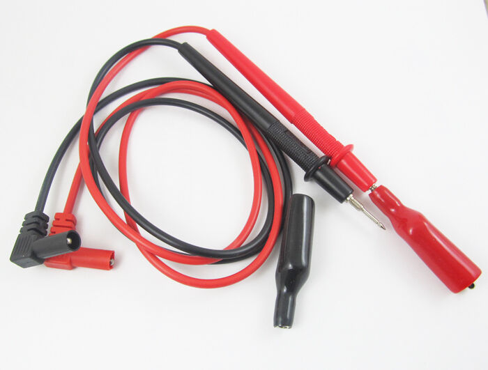 3 sets Test Lead Insulated Screw on Alligator Crocodile Clip for Multimeter DMMS