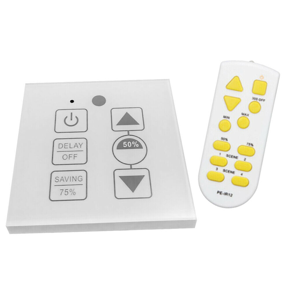 1 Set High Quality 100W Touch-type Stepless Dimming + Remote Control Switch